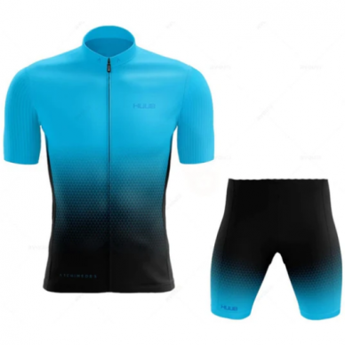 Huub cycling jersey with shorts, black/blue